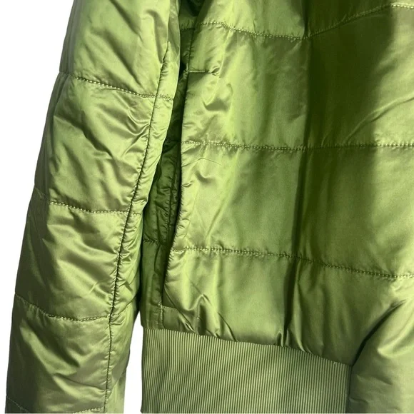 LULULEMON Non Stop Bomber Reversible Jacket in Green Foliage Size 8 and Size 4 - Picture 13 of 16
